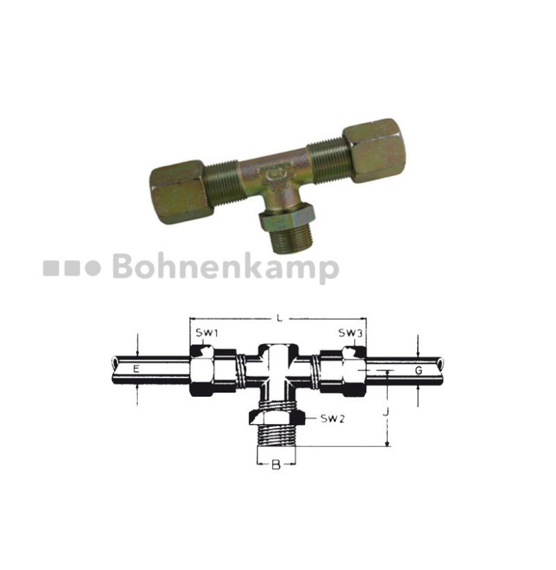 T-EINSCHRAUB-VERSCHRAUBUNG