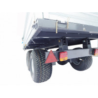 Príves dvojnápravový 2,5T - trojstranný sklápač s osvetlením